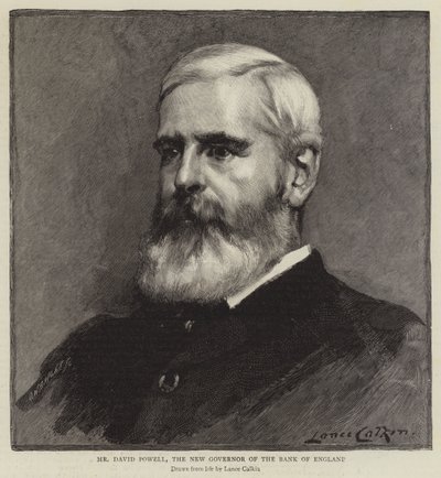 Mr David Powell, the New Governor of the Bank of England by Lance Calkin